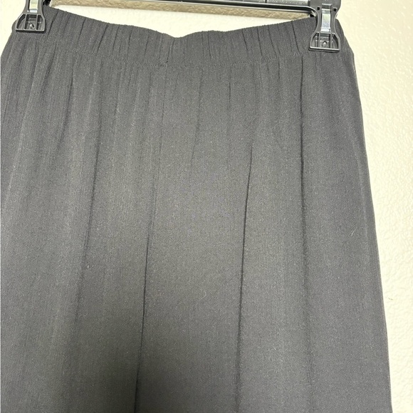 Kona Sol Black Pull On Wide Leg Beach, Swim Pants Slit Legs Wrap Front. - Picture 10 of 12